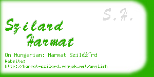 szilard harmat business card